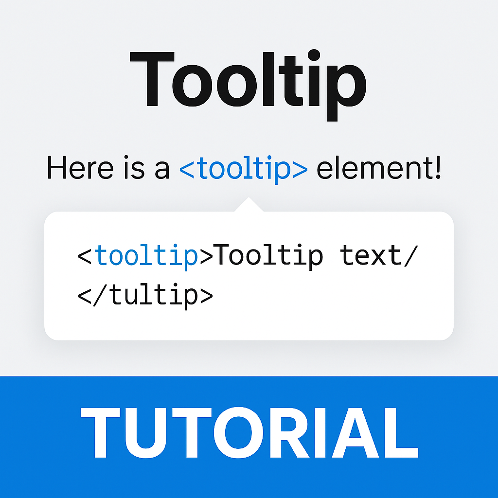 Barrierefreie Tooltips mit Microtip und benutzerdefiniertem Tag